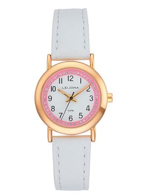 LEIJONA JUNIOR TINY ROCKS GOLD & PINK LASTEN RANNEKELLO