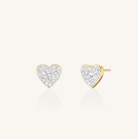 ROSEFIELD PAVE HEART STUDS