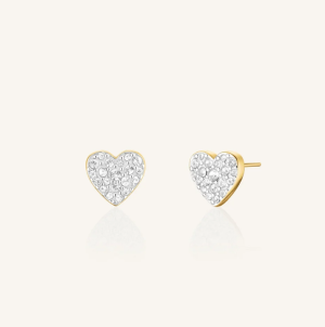 ROSEFIELD PAVE HEART STUDS